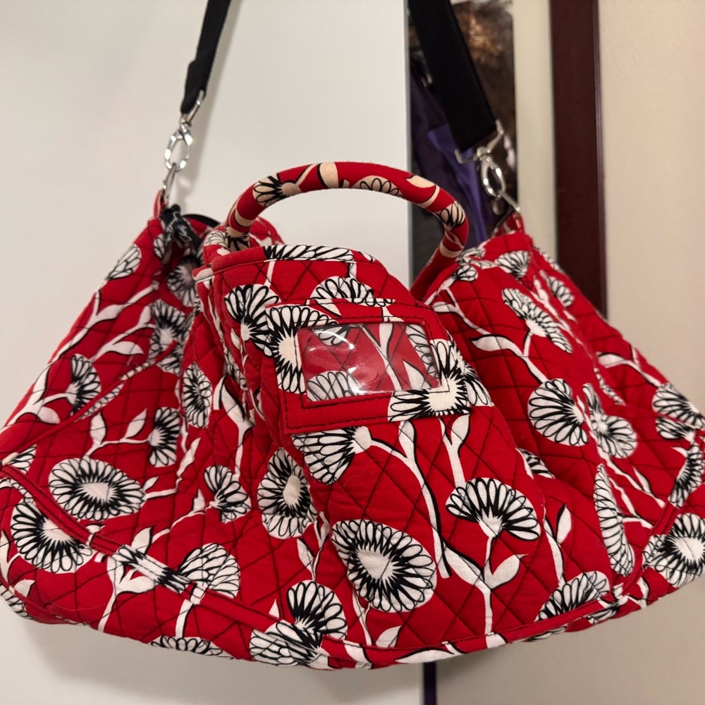 Vera Bradley Red Floral Deco Daisy Women's Bag